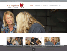 Tablet Screenshot of kempler.dk